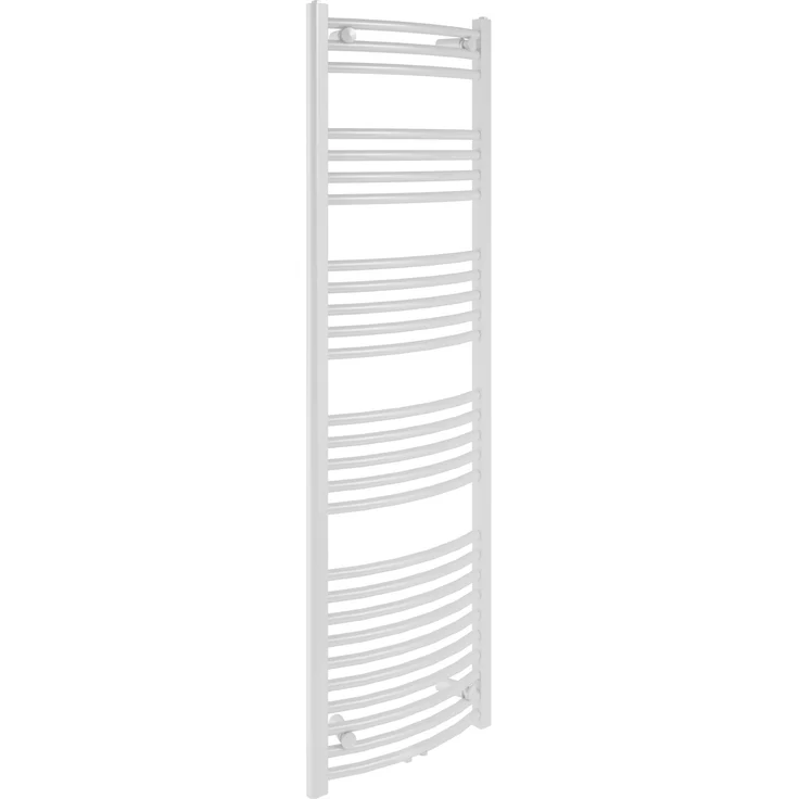 Sanotechnik Badheizkörper Bari, gebogen 1600 x 600 mm, Weiß, Mittelanschluss, 496 Watt Wärmeleistung nach EN 442