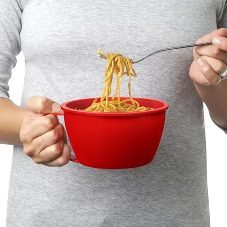 Sistema 1109 Mikrowellen-Nudelbowl To Go, 940 ml, rot – Bild 4