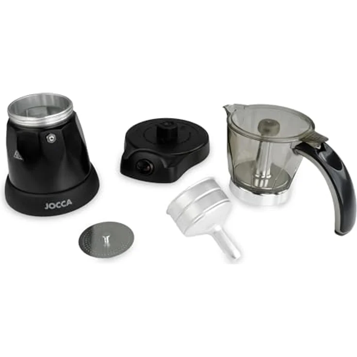 Jocca elektrische Espresso Kaffeemaschine, Espressokanne, Schwarz – Bild 6