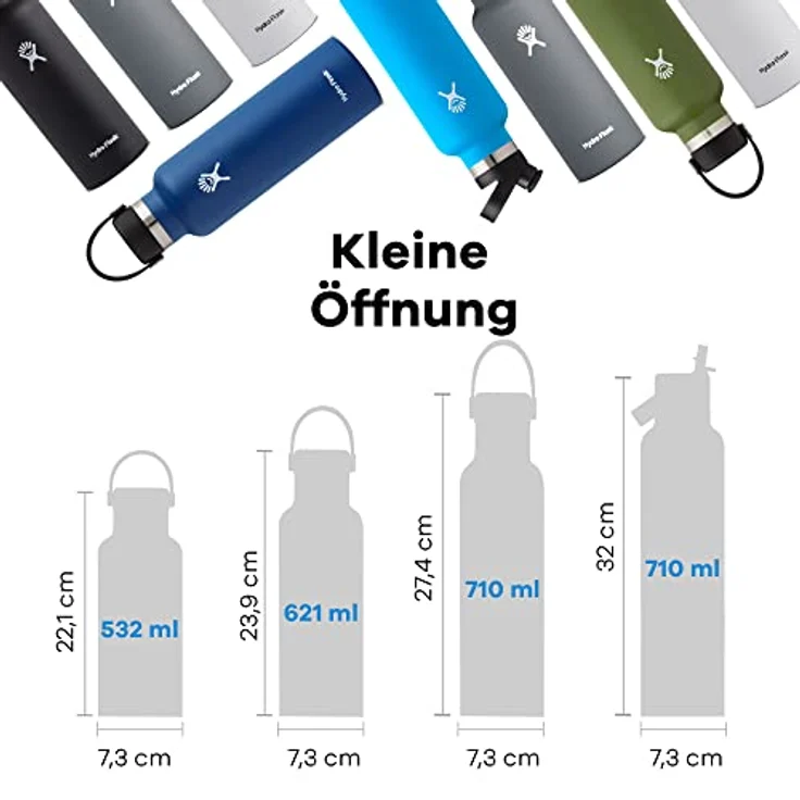 Hydro Flask Trinkflasche Standard Flex Cap, TempShield™-Isolierung, griffige Pulverbeschichtung, 621 ml – Bild 3