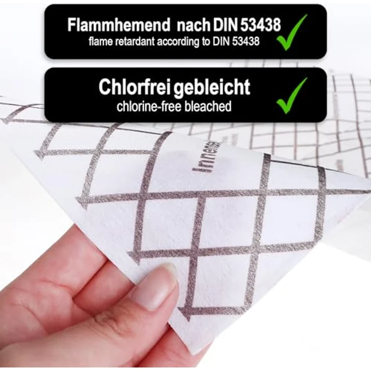 com-four® 4x Dunstabzugsfilter, Flachfilter 57 x 47 cm mit hoher Filterleistung und Sättigungsanzeige – Bild 5