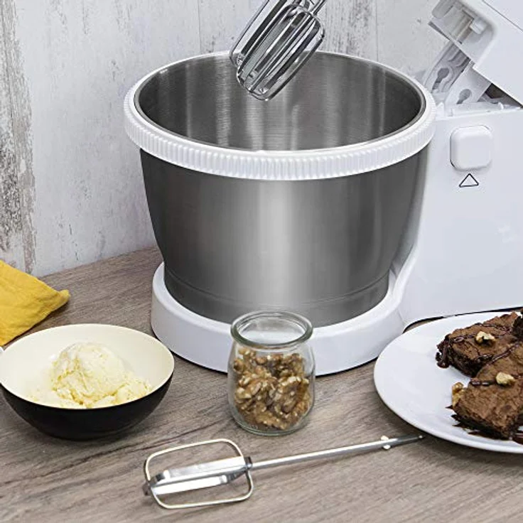Cecotec Standmixer PowerTwist Steel 500W 3,5 L Edestahl Handrührer Küchenmaschine – Bild 4