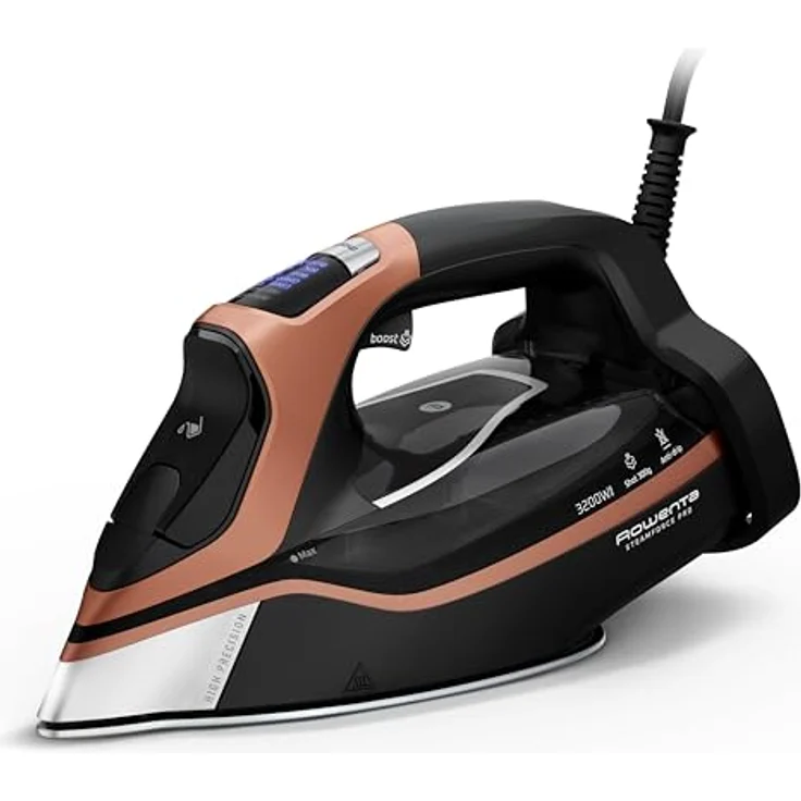 Rowenta DW9520 Steamforce Pro, Dampfbügeleisen mit 3200 W, 300 g Dampfstoß, 350 ml Wassertank und LED-Display – Bild 1