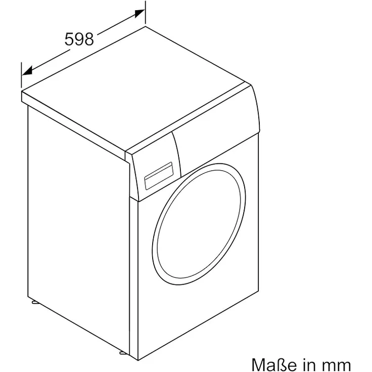 Siemens WM14N123 iQ300, Frontlader-Waschmaschine, B, Fassungsvermögen 7 kg, Standgerät, Breite 60 cm, weiß – Bild 4