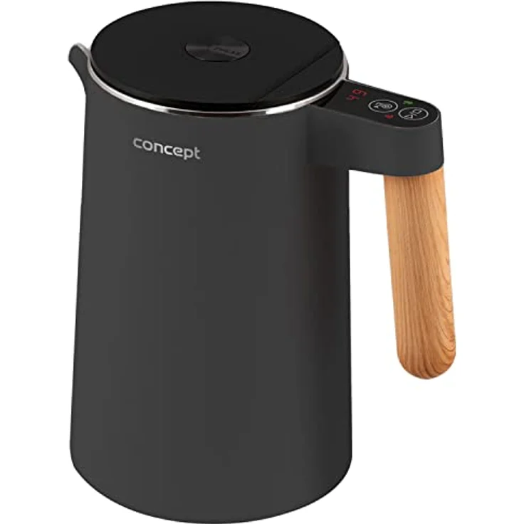 Concept Salt & Pepper RK3301 Wasserkocher, 2200 Watt, 1,5 Liter, kabellos, schwarz – Bild 3