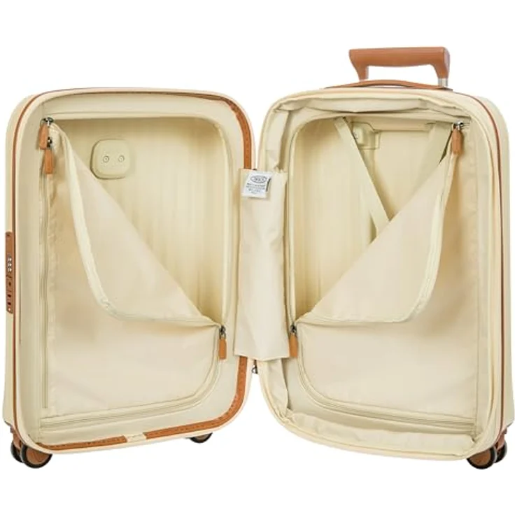 Bric's Taormina Trolley 55 cm Exp, erweiterbares Handgepäckstück in Cream Beige mit TSA-Zahlenschloss und durchdachter Innenaufteilung – Bild 5