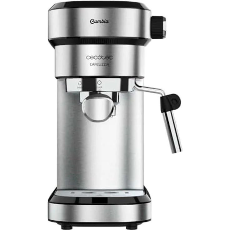 Cecotec Cafelizzia Steel, Espressomaschine mit Doppelauslauf, 1350 W, 20 Bar Druck, Edelstahl, Silber – Bild 2