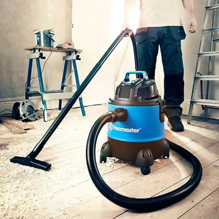 Vacmaster VQ1220PF, Nass- und Trockensauger mit 20L Patronenfilter, 1250W Motor, stoßfester Polymertank, inkl. Vliesfilterbeutel für Haus, Garage und Auto – Bild 3