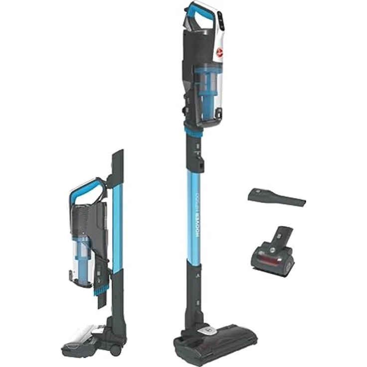 Hoover H-FREE 500 PETS Akku-Staubsauger ohne Beutel + Tierdüse – bis 30 Min. Laufzeit – komprimierbar für kompaktes Verstauen – kabelloser Staubsauger mit LED & Parkfunktion – auch als Handstaubsauger – Bild 1