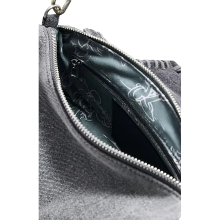 Desigual Mickey Schultertasche 26 cm, grau, aus 100% Polyester, 26 cm x 11.5 cm x 13 cm – Bild 3