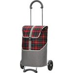 ANDERSEN Einkaufstrolley - Scala Shopper Gese rot 46 L geräumig, hochwertig, Reflektor, klappbar, leichtgängig, leise Räder