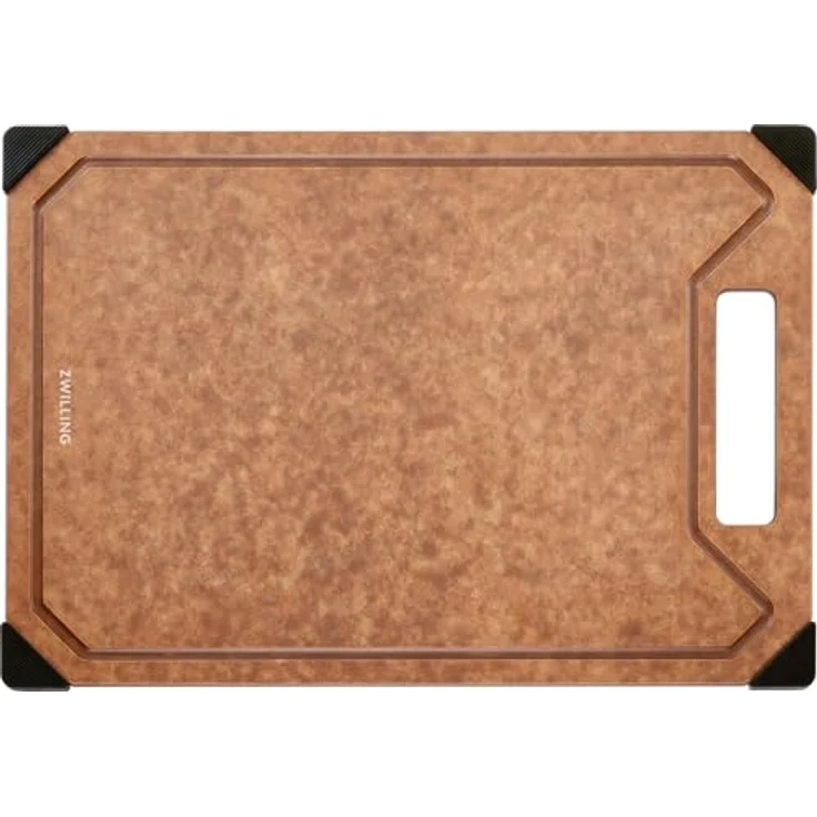 Zwilling Cutting Board Brun-Sort, Schneidebrett aus Holzlaminat, 37 cm x 25 cm, schwarz, spülmaschinenfest und hitzebeständig – Bild 3