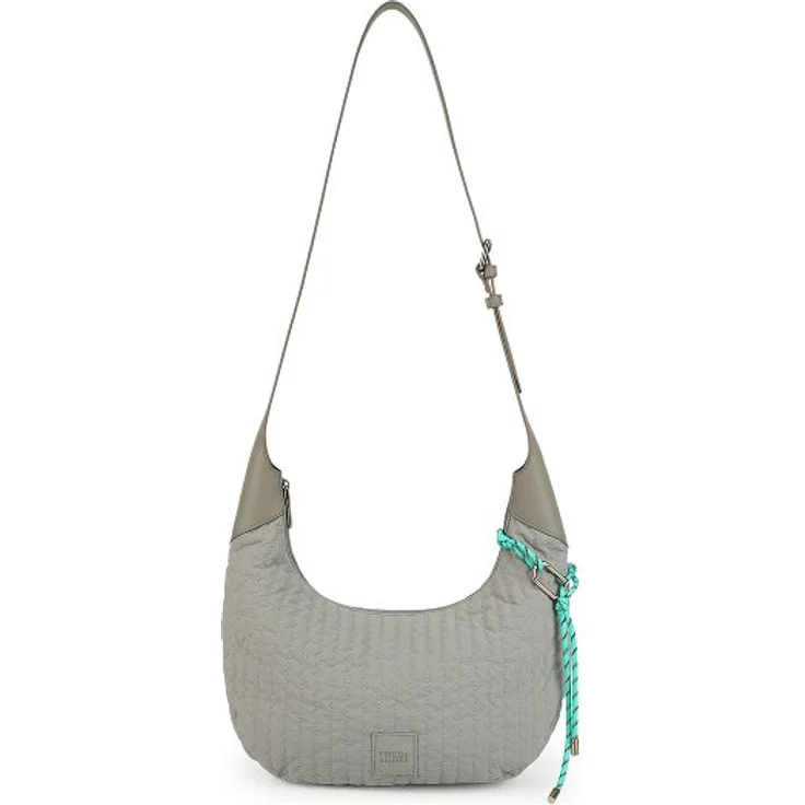 FredsBruder Just Flow Umhängetasche 37 cm, grau, aus 100% Nylon mit den Maßen 37 cm x 9 cm x 22 cm