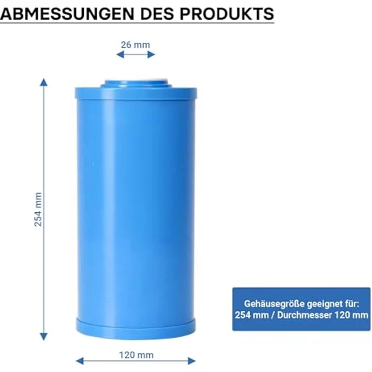 Naturewater UDF-10L 10' Big Blue Aktivkohlegranulat Wasserfilter Hauswasserfilter Trinkwasserfilter – Bild 8