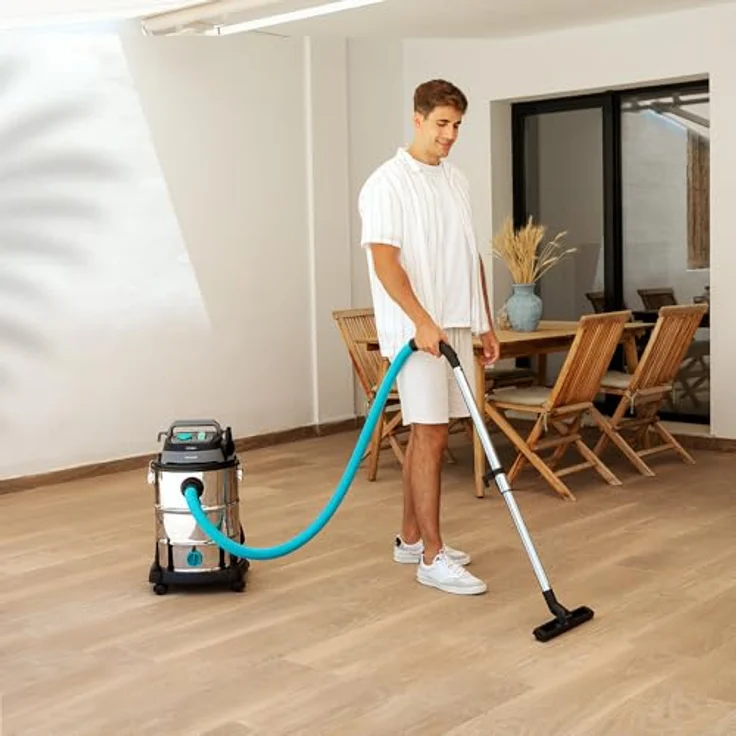 Cecotec Conga Rockstar Wet & Dry Steel Pro Tool, 30L Nass- und Trockensauger mit 1600W, Doppelfiltersystem und Zubehörkit – Bild 4