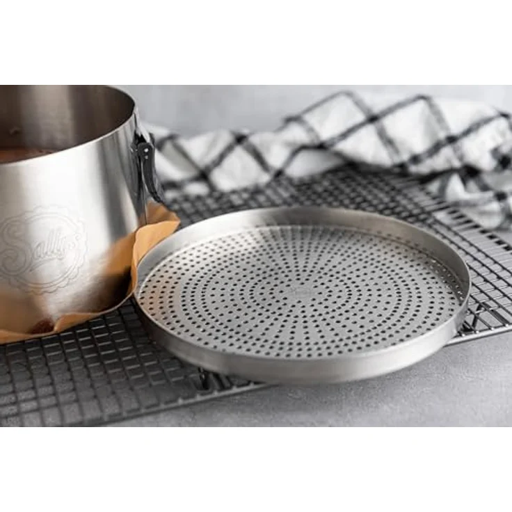 Sallys Springformboden inkl. Dauerbackfolie aus Teflon - 1000 mal verwendbar (20 cm) - Edelstahl, spülmaschinengeeignet - Sallys – Bild 3