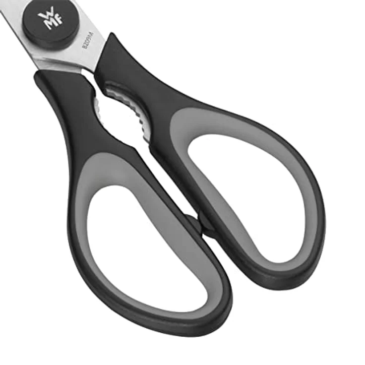 WMF Touch Küchenschere 21 cm, Haushaltsschere mit Sägeschliff, Cromargan Edelstahl Kunststoffgriff, schwarz – Bild 6