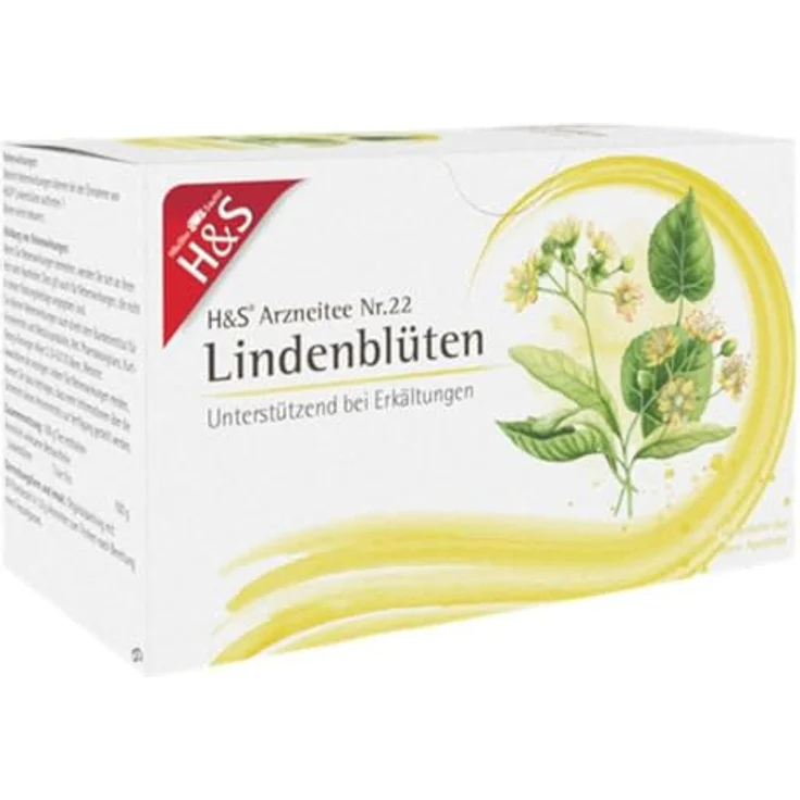 H&S Lindenblüten Tee, süßlich-aromatischer Arzneikräutertee, 20 Filterbeutel à 1,8 g – Bild 2