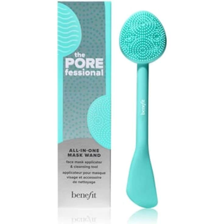 Benefit Cosmetics The POREfessional All-In-One Mask Wand Gesichtsbürste, doppelseitiger Silikonapplikator zum Auftragen, Massieren und Peelen von Gesichtsmasken und Reinigern – Bild 1