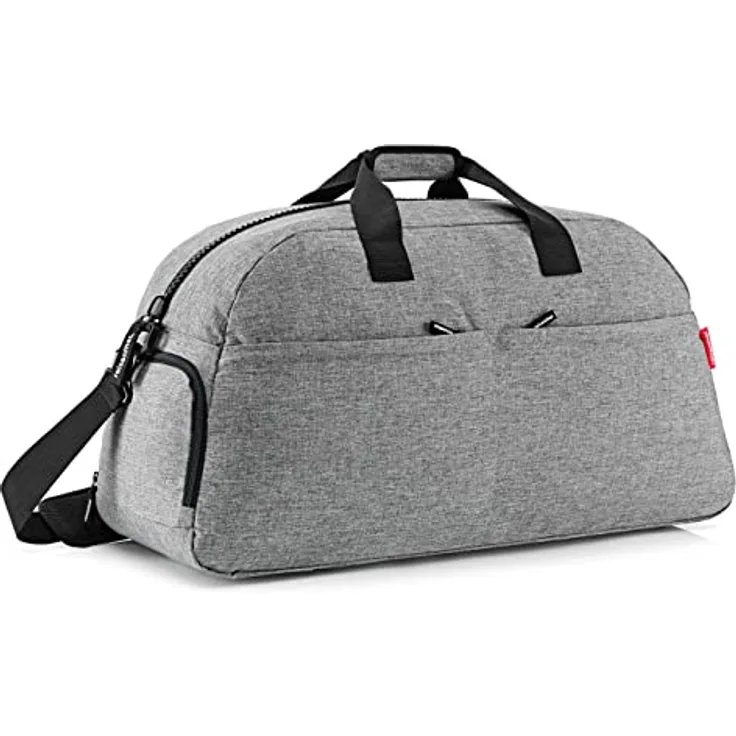 reisenthel overnighter Plus Twist Silver - extra große smarte Reise-/Sporttasche, wasserabweisend, funktionell mit vielen Innen- und Außentaschen, Farbe:Twist Silver