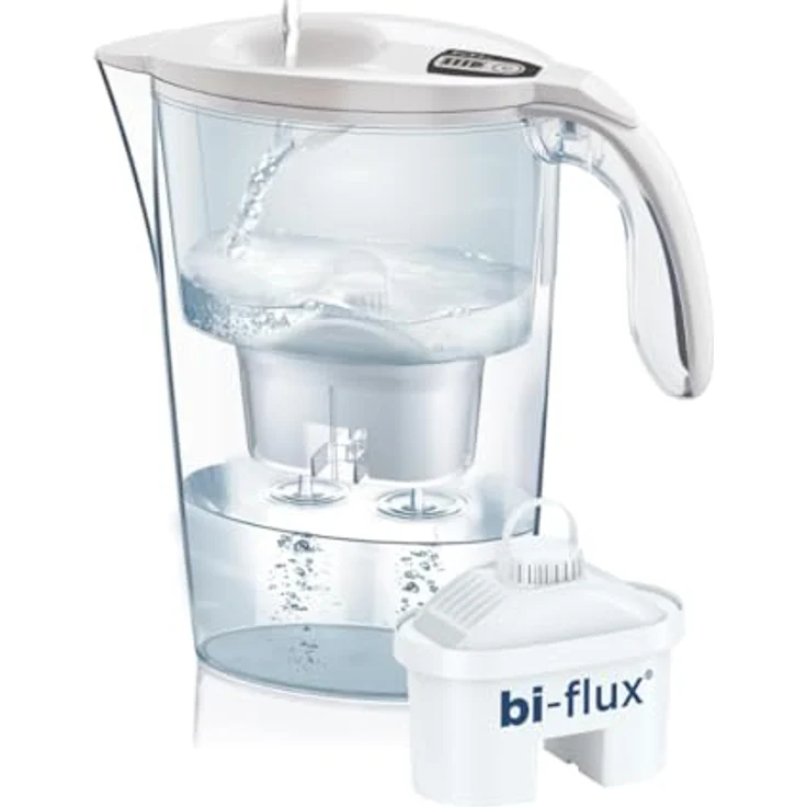 Laica Tischwasserfilter Stream Line J31-AF Gesamtfassungvermögen 2,30 L, Farbe weiß – Bild 2