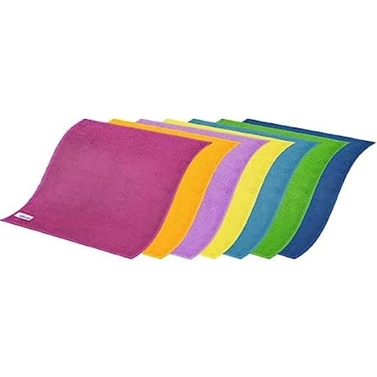 Vileda Mikrofaser Allzwecktücher Colors, Reinigungstücher zur trockenen und feuchten Anwendung, 100 % Mikrofaser-Material, 30 x 30 cm, mehrfarbig, Maxi-Pack, 7er-Pack - Preisvergleich – Bild 5