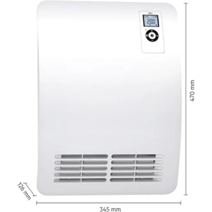 AEG Ventilatorheizung VH Comfort für Badezimmer, Beleuchtetes LC-Display, Silent-mode, 3-stufiges Sicherheitskonzept, Ökodesign 2018, 2000 W, 238722, Heizlüfter – Bild 3