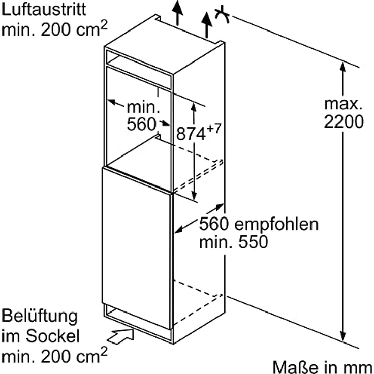 Bosch KIR21ADD1 Kühlschrank, Einbau, Energieklasse D – Bild 9