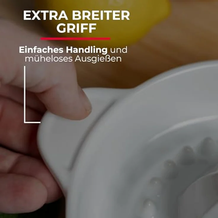 Westmark 30722260 Zitruspresse, Keramik , 250 ml, weiß – Bild 6