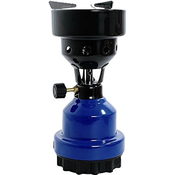 Mianova Campingkocher Camping Kocher Shisha Kohleanzünder Notfallkocher Grill Anzünder Gaskocher Gaskartuschen mit 4 Kartuschen Gasflaschen Kohle Blau – Bild 2