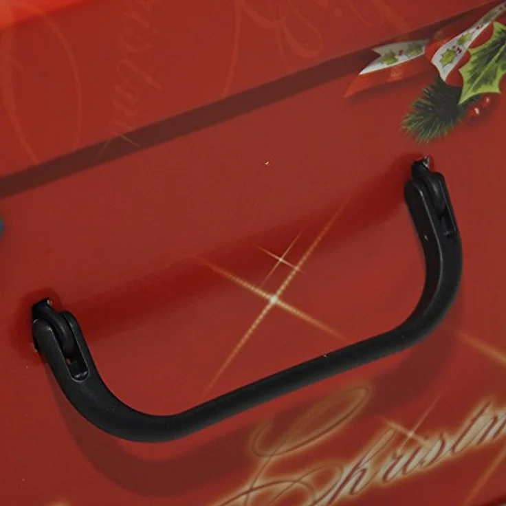 Kreher XXL Dekokarton, Aufbewahrungsbox mit Deckel und Griffen. 45 Liter Volumen. Verschiedene Motive (Weihnachtsmann) – Bild 4