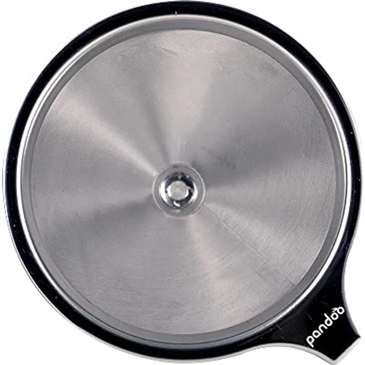 pandoo Kaffeebereiter Edelstahlfilter 1x4, wiederverwendbar für nachhaltigen Kaffeegenuss, 12,5 cm x 12,5 cm x 14 cm, 105 g – Bild 6