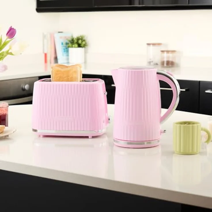 Russell Hobbs Toaster Eden [für 2 Scheiben] (6 Bräunungsstufen, Hebefunktion, Auftau-, Aufwärm- & Stoppfunktion, Krümelschublade, Brötchenaufsatz, Himbeere) 27372-56 – Bild 10