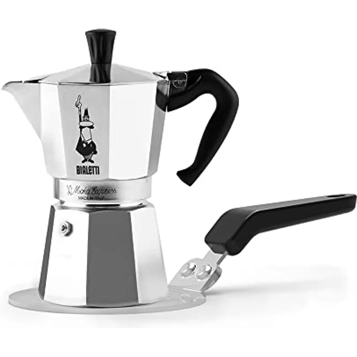 Bialetti induktionsplatte Moka 13 cm Edelstahl silber – Bild 2