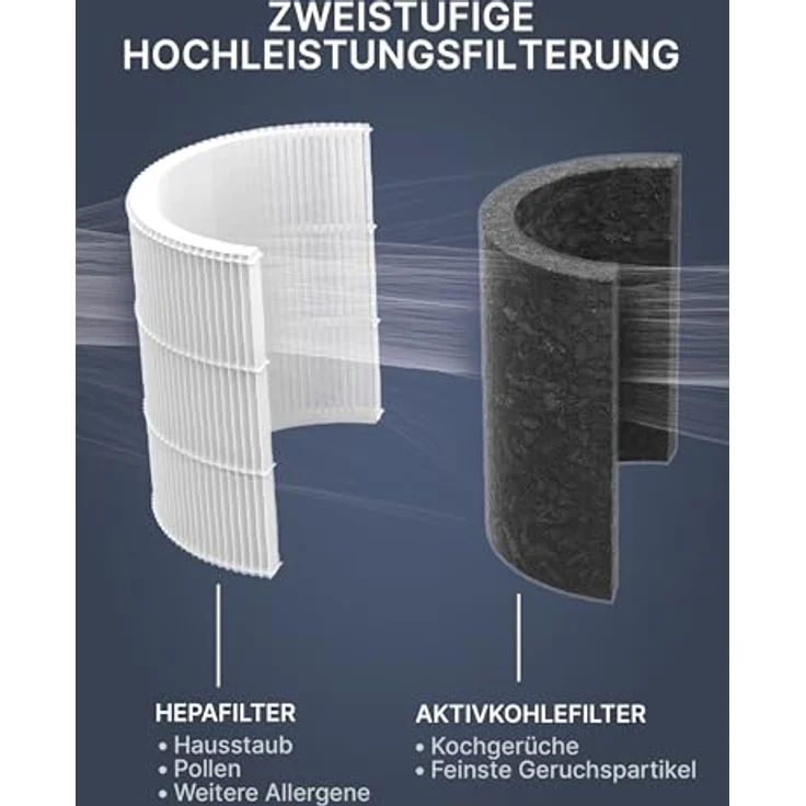 Comedes Ersatzfilterset für Dyson Luftreiniger 970341-01, 2-teilig mit Hepa-Element und Aktivkohle, passend für TP06, HP06, PH01, PH02, HP07, TP07, HP09, TP09, Pure Cool – Bild 2