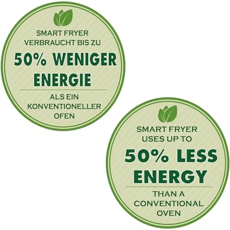 EMERIO Heißluftfritteuse AF-132658.3, digitale XXL Fritteuse mit 6,5L, FARB-DISPLAY, 10 Automatikprogrammen und Cool Touch Gehäuse – Bild 5