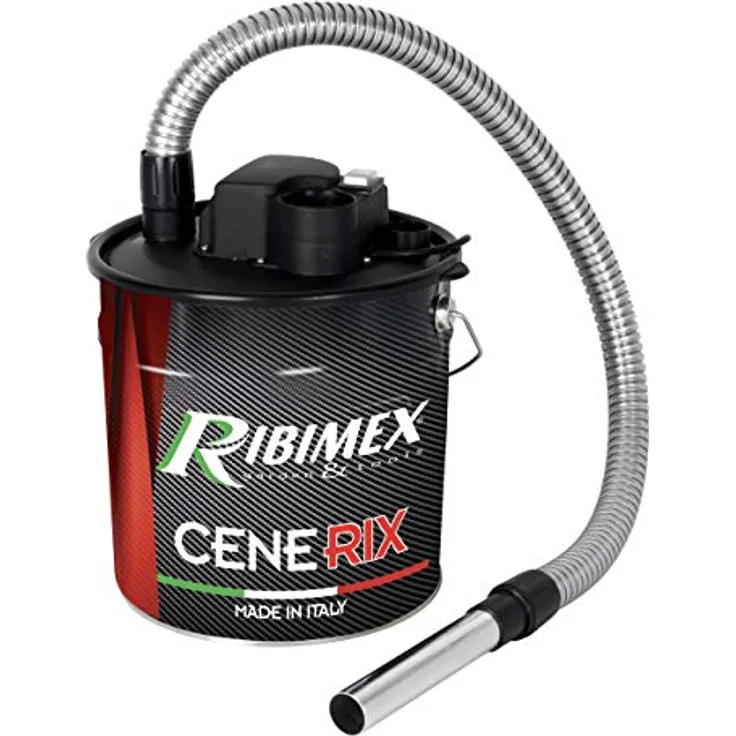 RIBIMEX Elektrischer Aschesauger Cenerix, 18 L, 800 W - Gebläsefunktion, waschbarer Hepa-Filter