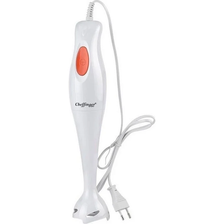 Cheffinger CF-STM300, Stabmixer mit Edelstahlmesser und ergonomischem Griff, weiß, 300 Watt