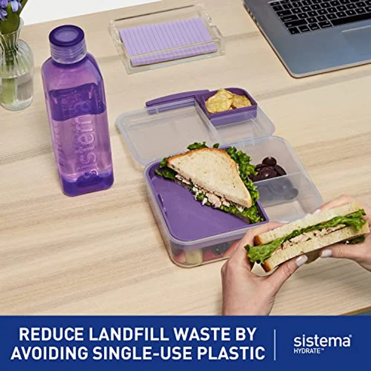 Sistema quadratische Flasche, 475 ml, Sortiert – Bild 3