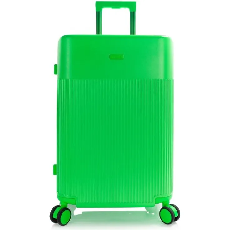 Heys HiLite 4 Rollen Trolley M, 63.5 cm mit Dehnfalte, grün, 100% Polycarbonat