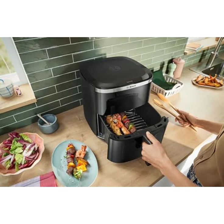 Bosch Serie 6 MAF671B1 Heißluftfritteuse 7,2 l, 1800 W, Schwarz, 7 Voreinstellungen – Bild 3
