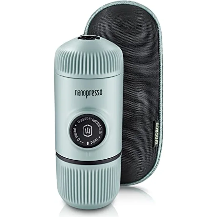 Wacaco Nanopresso tragbare Espressomaschine mit Schutzhülle - Artik Blau