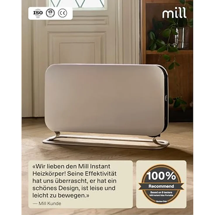 MILL CONVECTION CO2200LEDMAX varmeapparat Radiator Indendørs 2200 W Hvid,  – Bild 6