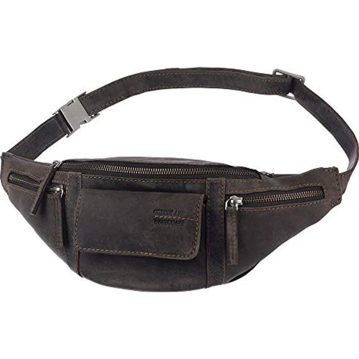 Greenland Nature Westcoast Gürteltasche Leder, 36 cm, braun, 100% Leder, Sattel-Farbe – Bild 1