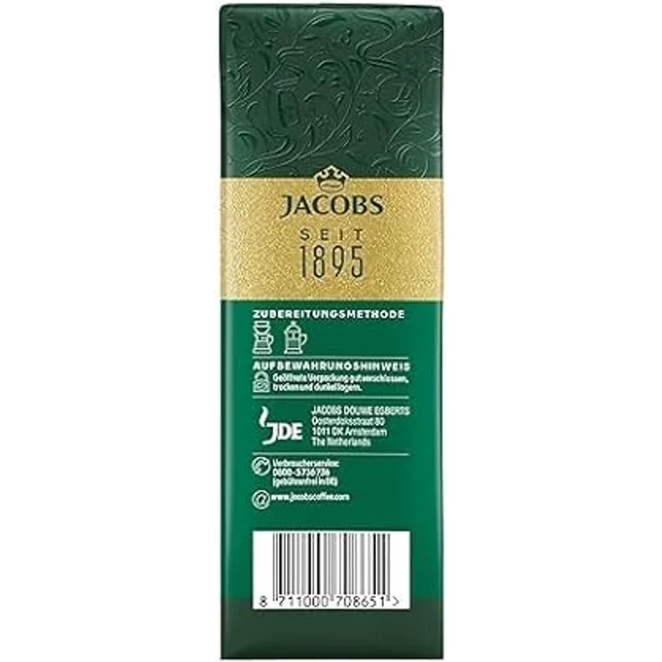 Jacobs Krönung Klassisch Gemahlen, gemahlener Röstkaffee, Filterkaffee, Kaffee, 500 g – Bild 5