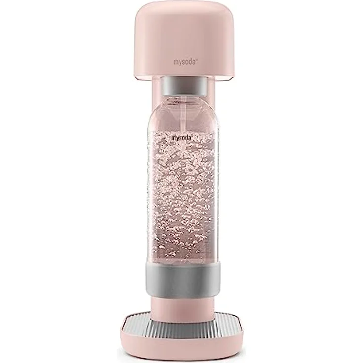 Mysoda: Ruby Wassersprudler aus Aluminum mit 1L und 0.5L Quick-Lock BPA-frei Plastikflaschen (ohne CO2-Zylinder) - Rosa – Bild 2