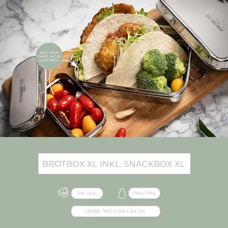 ECO Brotbox Edelstahl – Bild 2