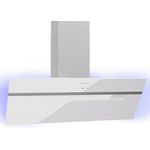 Klarstein Dunstabzugshaube 90cm, Abluft/Umluft mit Aktivkohlefilter & LED-Beleuchtung, 305m³/h Luftstrom, Wi-Fi, Leise Schräghaube, Dunstabzugshauben 90 cm