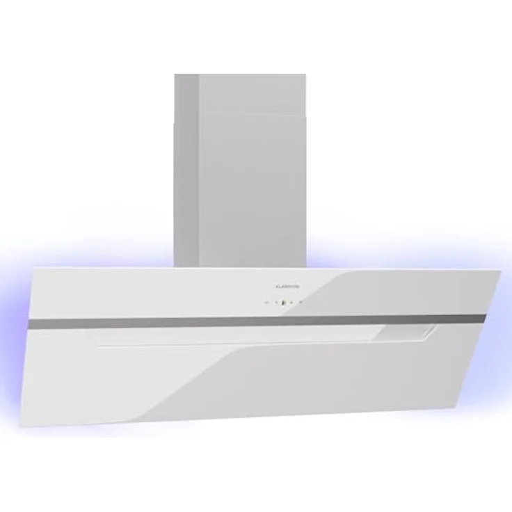 Klarstein Dunstabzugshaube 90cm, Abluft/Umluft mit Aktivkohlefilter & LED-Beleuchtung, 305m³/h Luftstrom, Wi-Fi, Leise Schräghaube, Dunstabzugshauben 90 cm – Bild 1