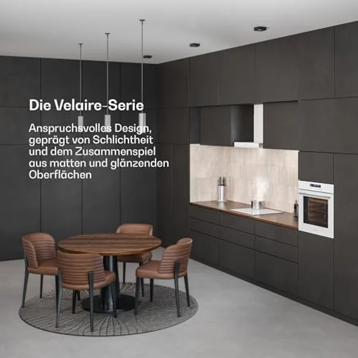 Klarstein Velaire Einbaubackofen 60 cm, 74L, 13 Funktionen, Energieeffizienz A+, Touch-Bedienung, Timer, leicht zu reinigen, Weiß – Bild 2